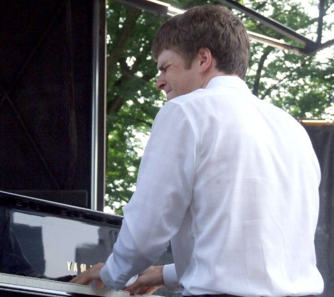 Joshua Moshier with the Marquis Hill Black-Tet at 2011 Chicago Jazz Festival