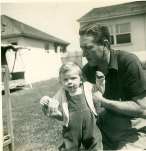 Dad and Me at Culver City House 1943 — jazz photo by Herbert Bruce Haymer-Coleman | All About Jazz