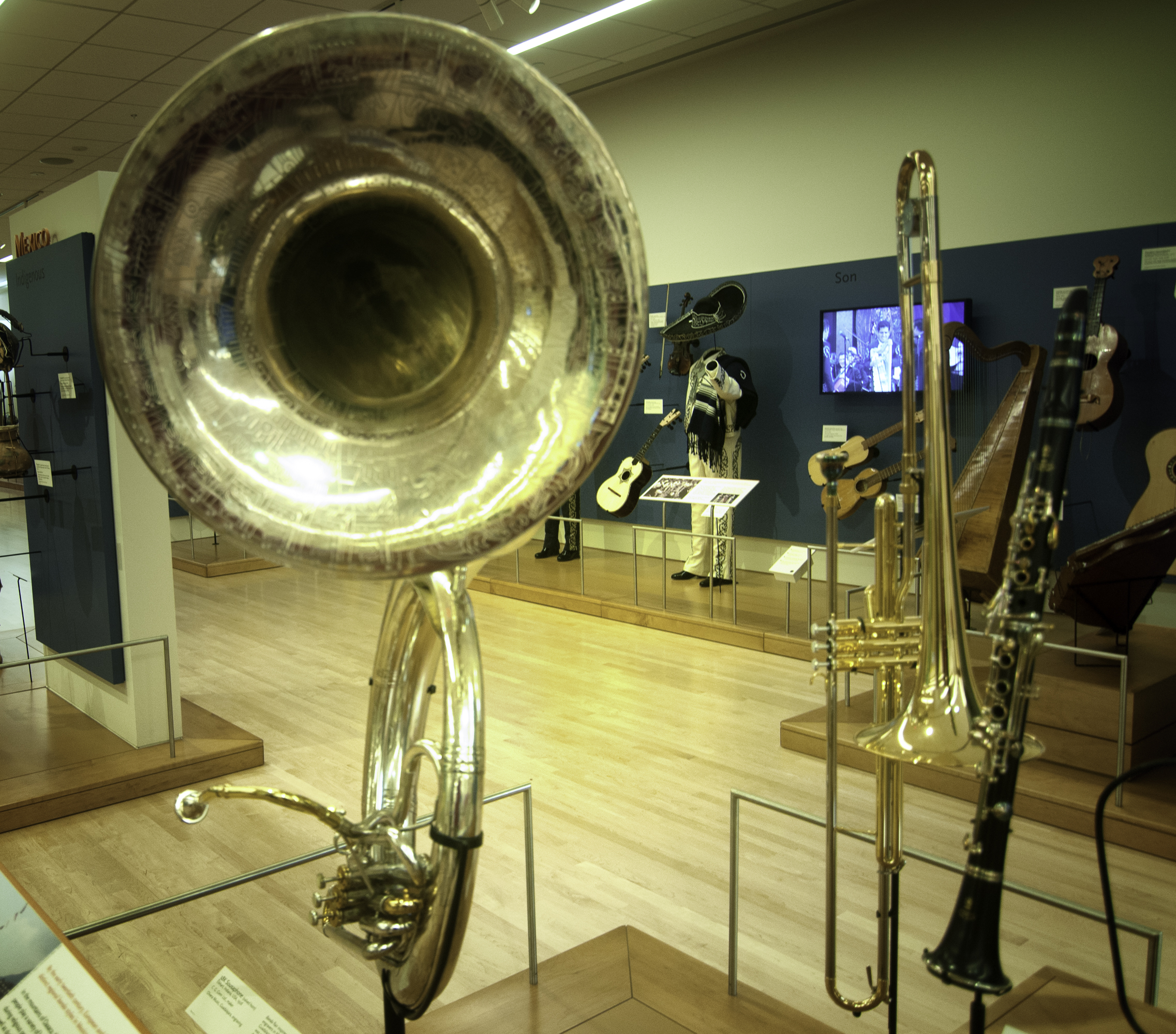 Sousaphone On Display At The Musical Instrument Museum (mim) In Phoenix