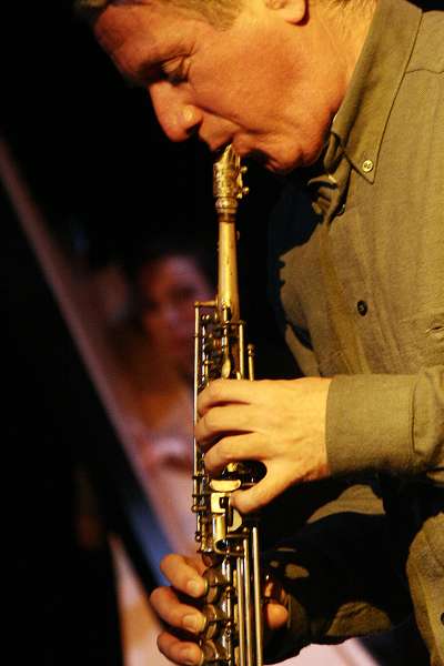 Julie Campiche and Gilles Torrent with "Gilles Torrent World Jazz Sound" at la Traverse, Geneva, Switzerland, 2005