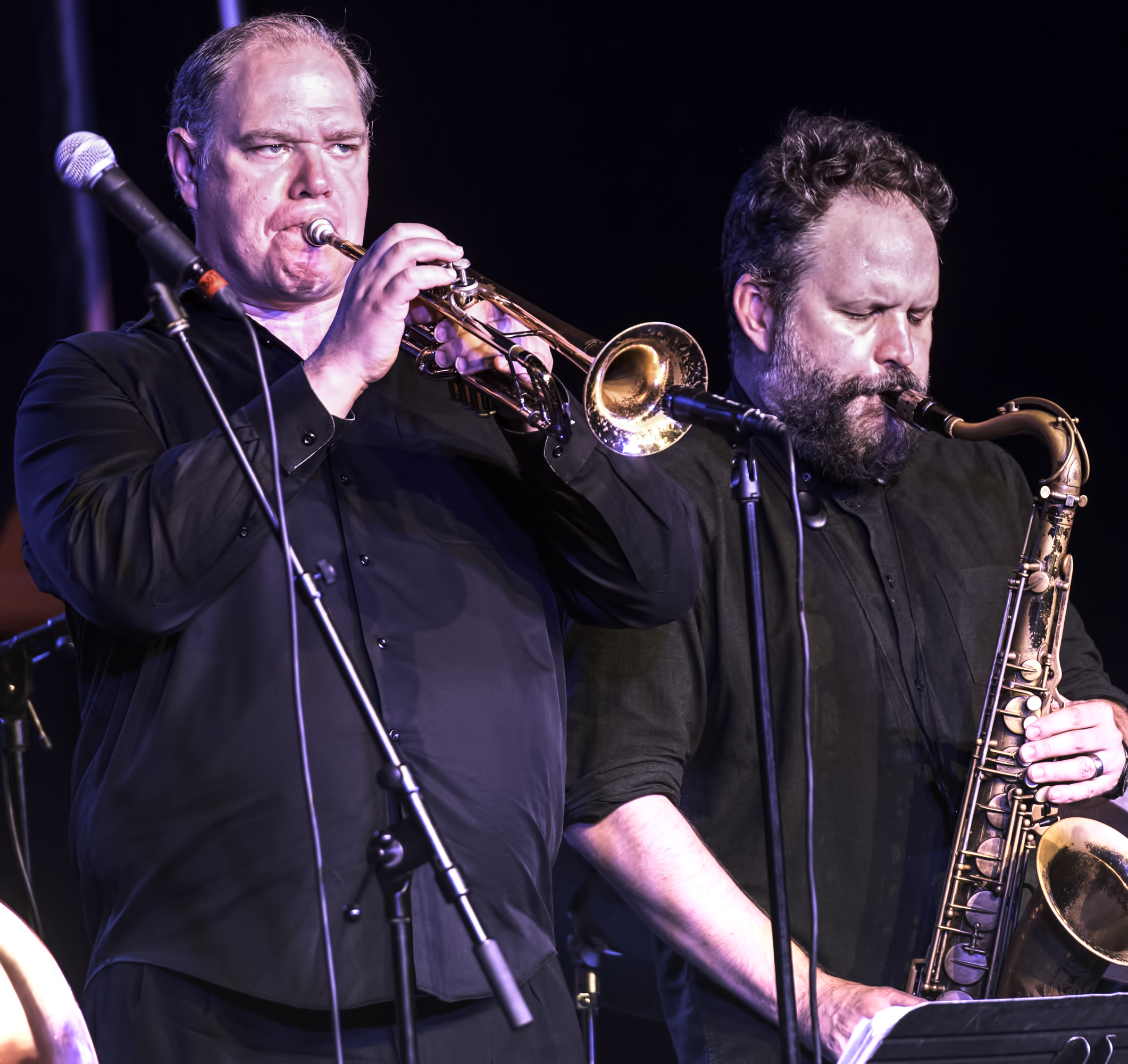 Alex Norris and Jason Rigby with the Kyle Eastwood Band at the Monterey Jazz Festival