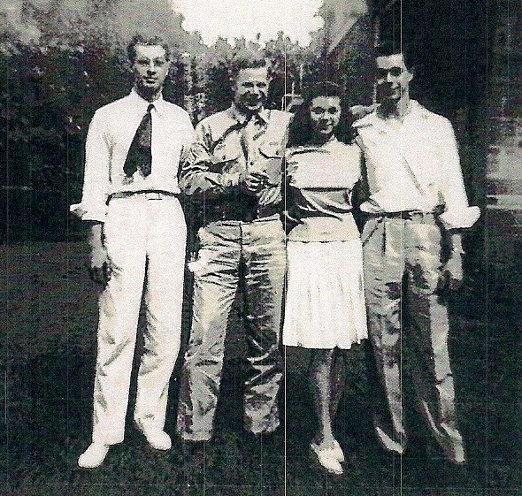 Lutes sibling portrait, Edinburg, Indiana, circa 1941.