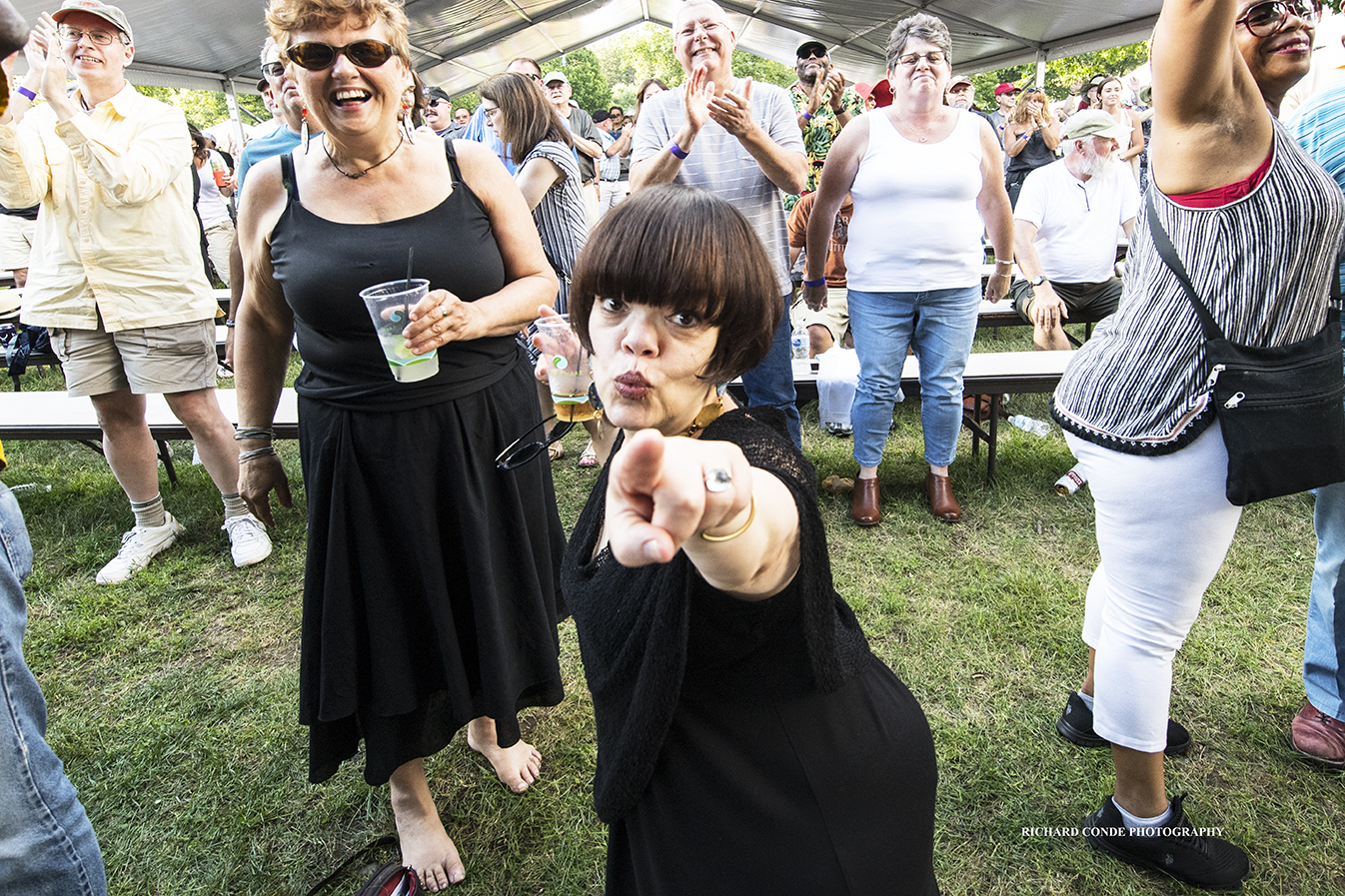 Jazz fans at the Saratoga Jazz Festival