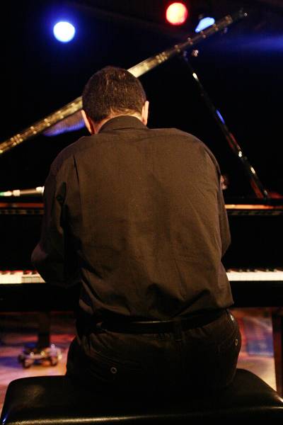 Moncef Genoud with the "Moncef Genoud Trio" at the Sud Des Alpes, Amr, Geneva, Switzerland,2005