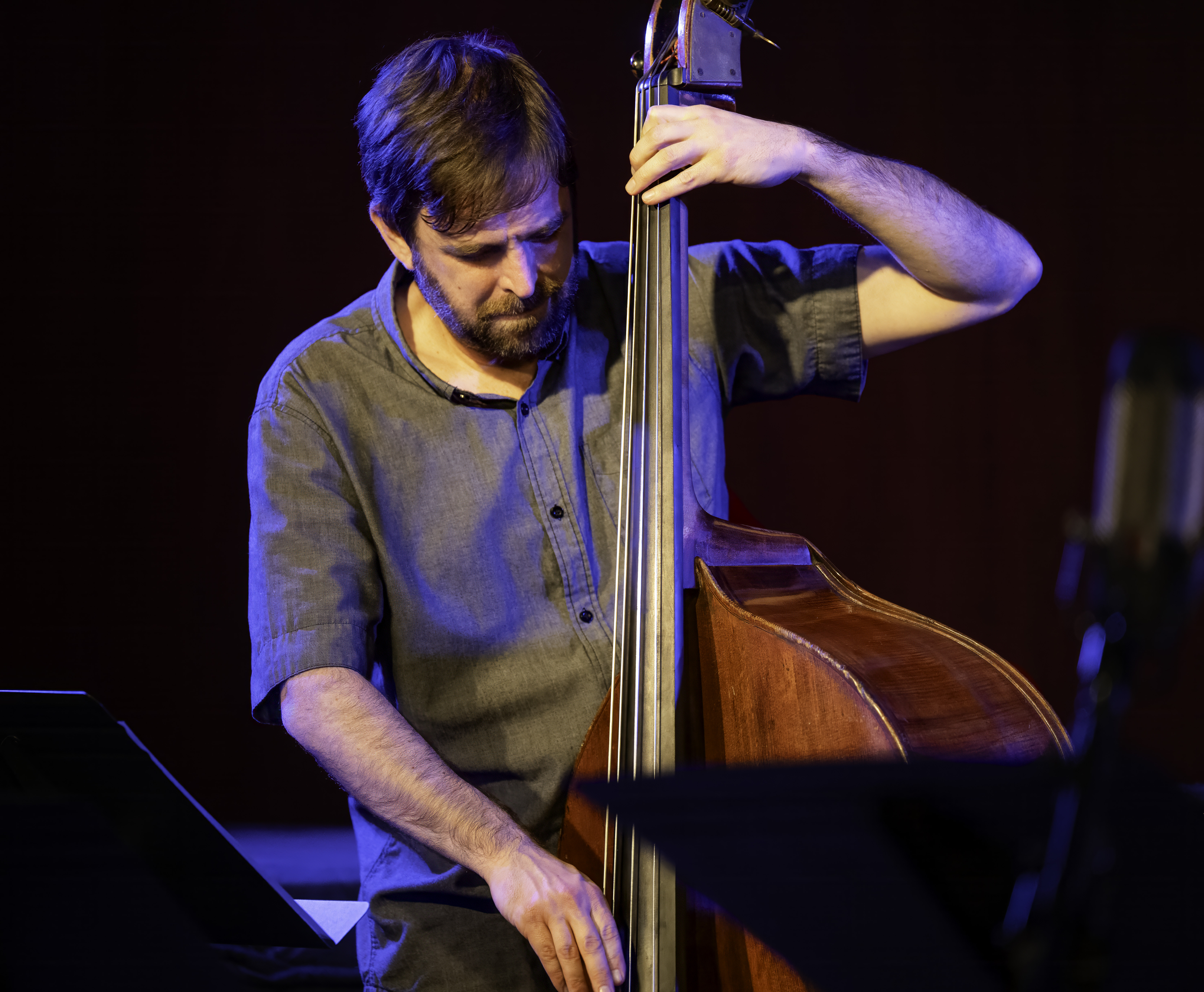 Matt Engle with Chad Taylor at the Jazz Gallery