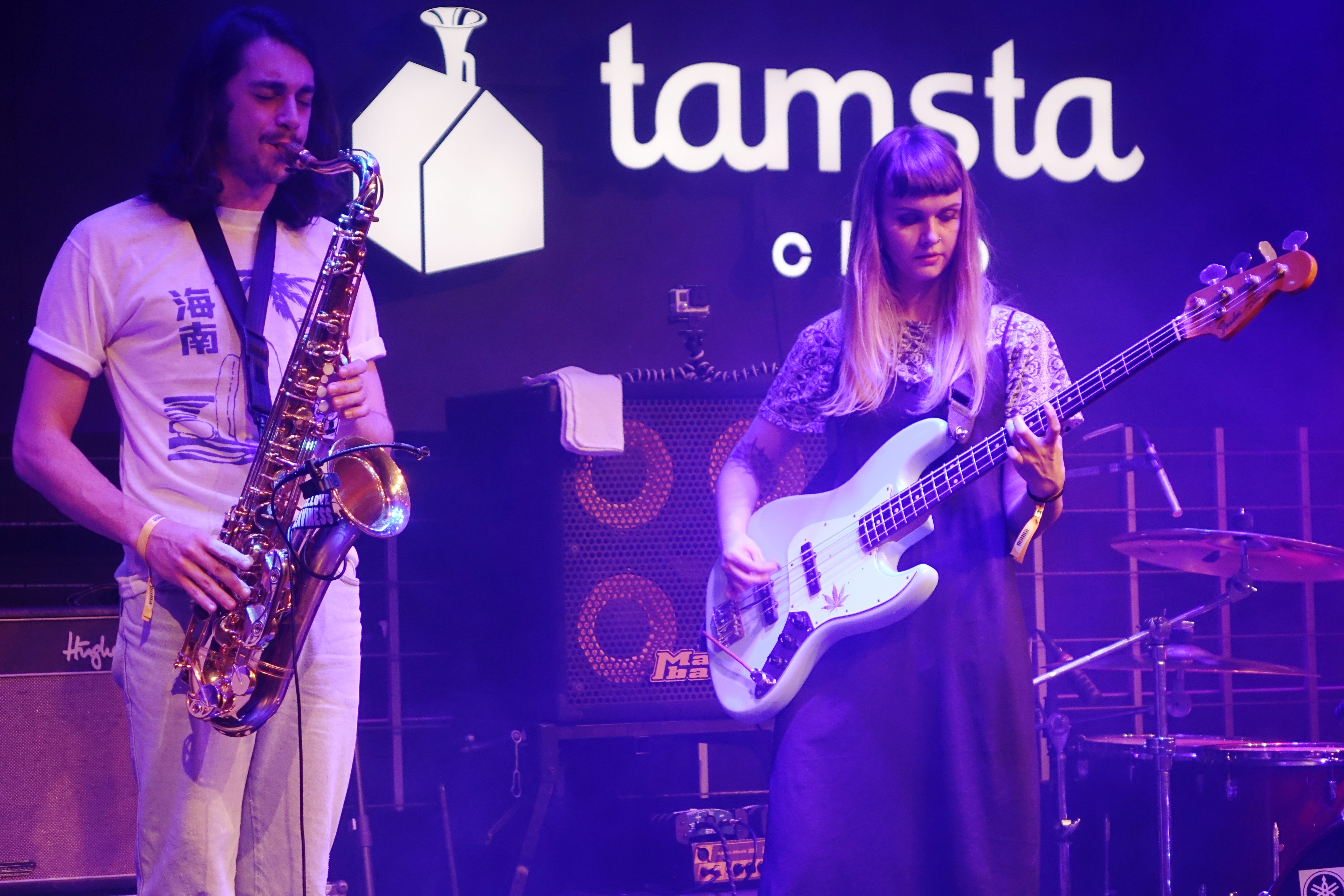 Mykola Lebed and Natasha Steel at Vilnius Mama Jazz Festival in November 2017