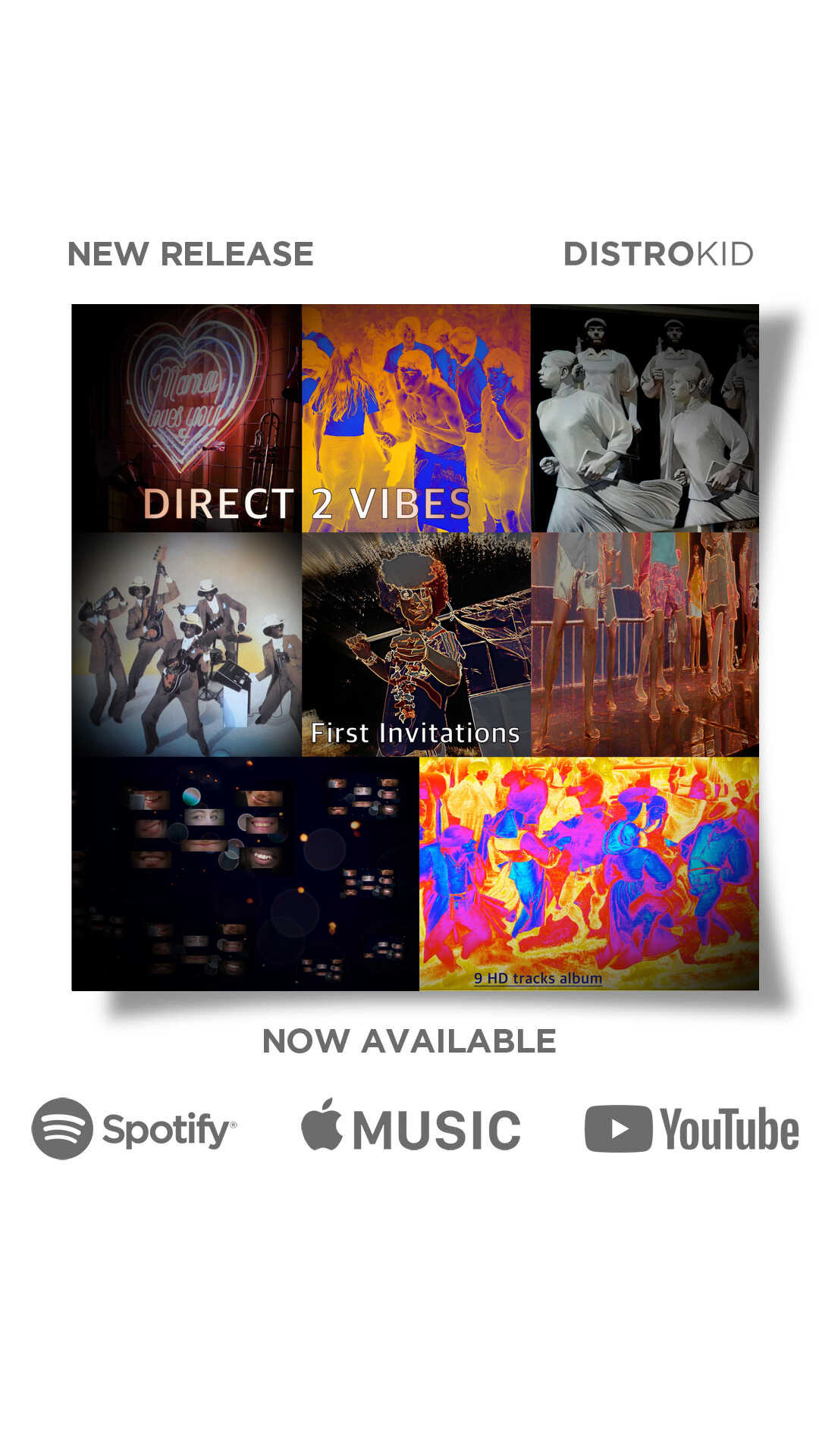DIRECT 2 VIBES - First Invitations 9 HD tracks album
