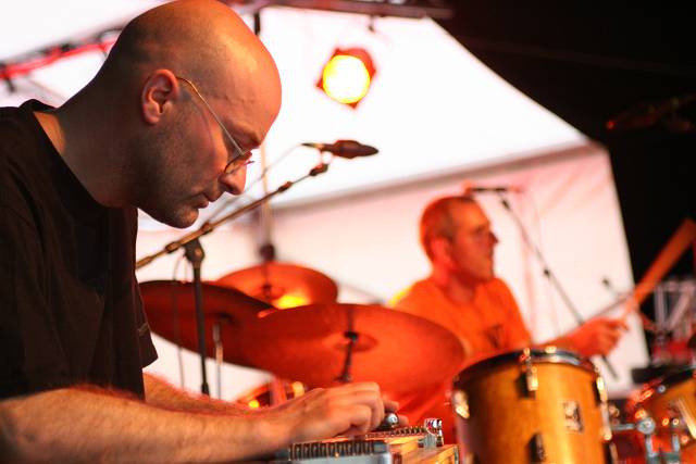 Francois Tschumy and Nicolas Meyer with "MPW Quartet" at Cropettes Amr Jazz Festival, Switzerland,2005