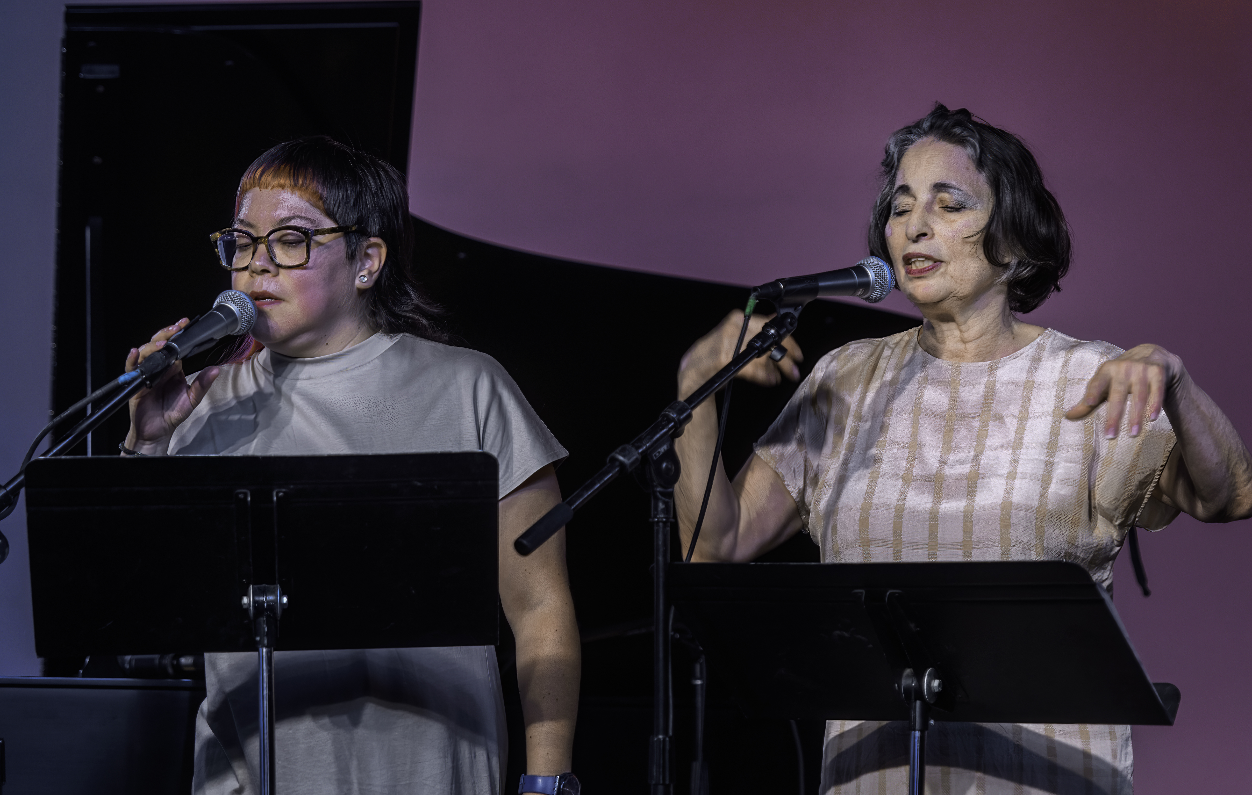 Jean Carla Rodea and Patricia Nicholson Parker at the Vision Festival