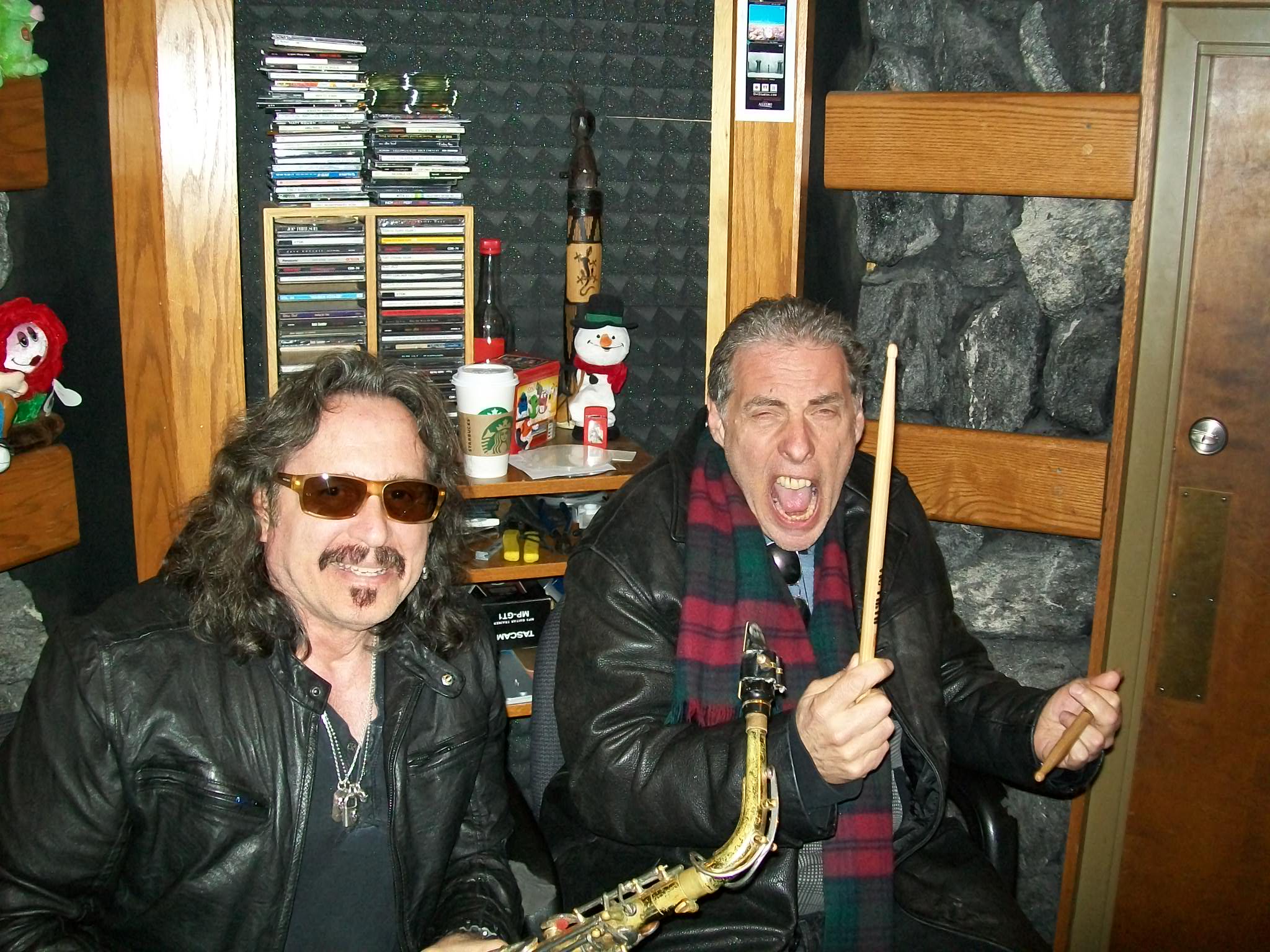 Tony Adamo & Mike Clark on a Tony Adamo Record Session Mike Clarkproducing