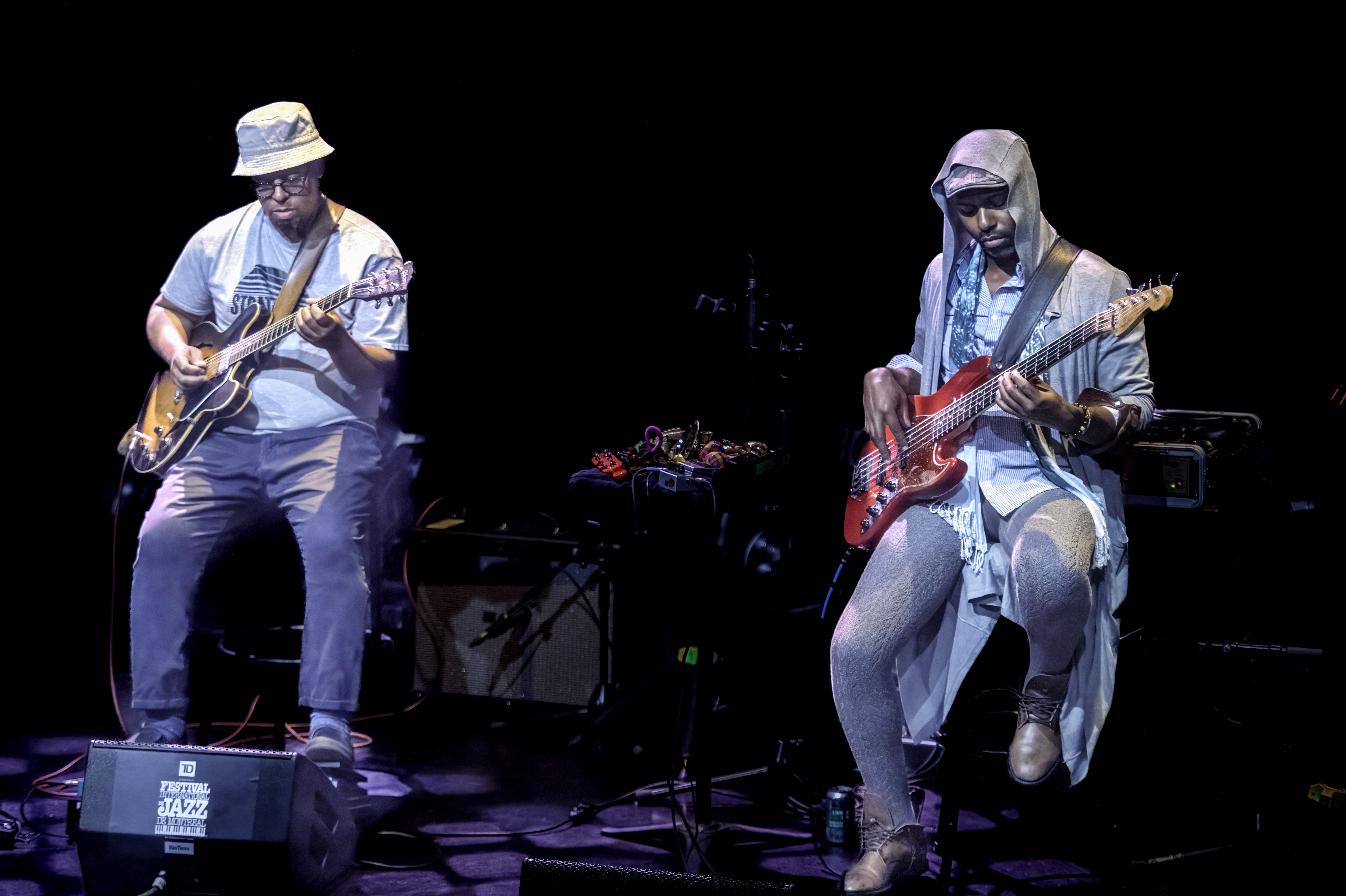 Jeff Parker and Junius Paul with Makaya McCraven at the Montreal Jazz Festival 2022