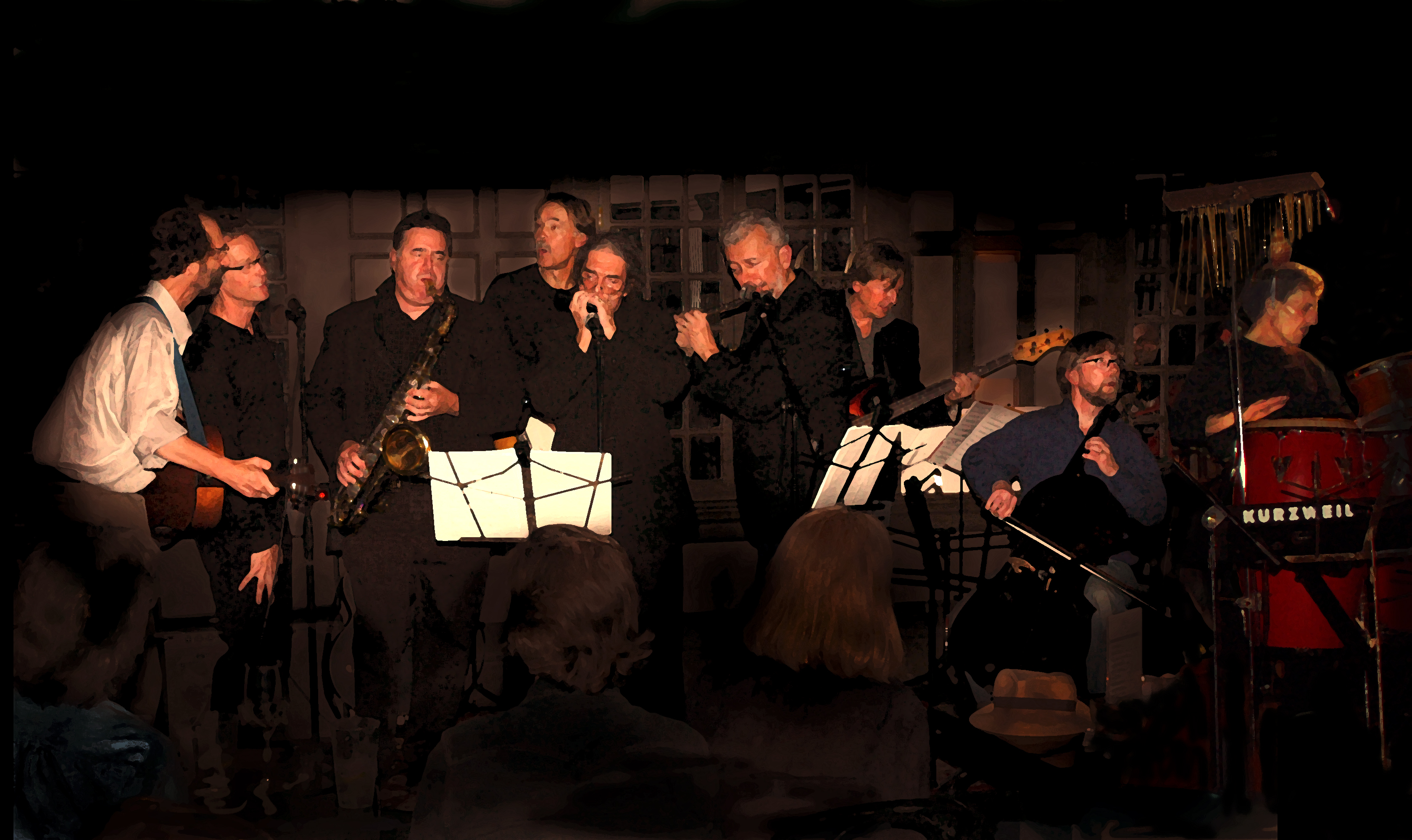 Jacques Bailhé jamming at 121 Club Providence, RI 2009