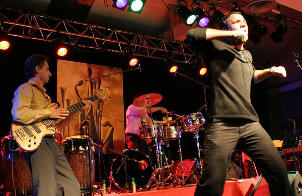 Roberto Pulido and Pablo Aubia with "Batambo"at the Kilimandjaro Festival, Thonon-Les-Bains, France, 2005