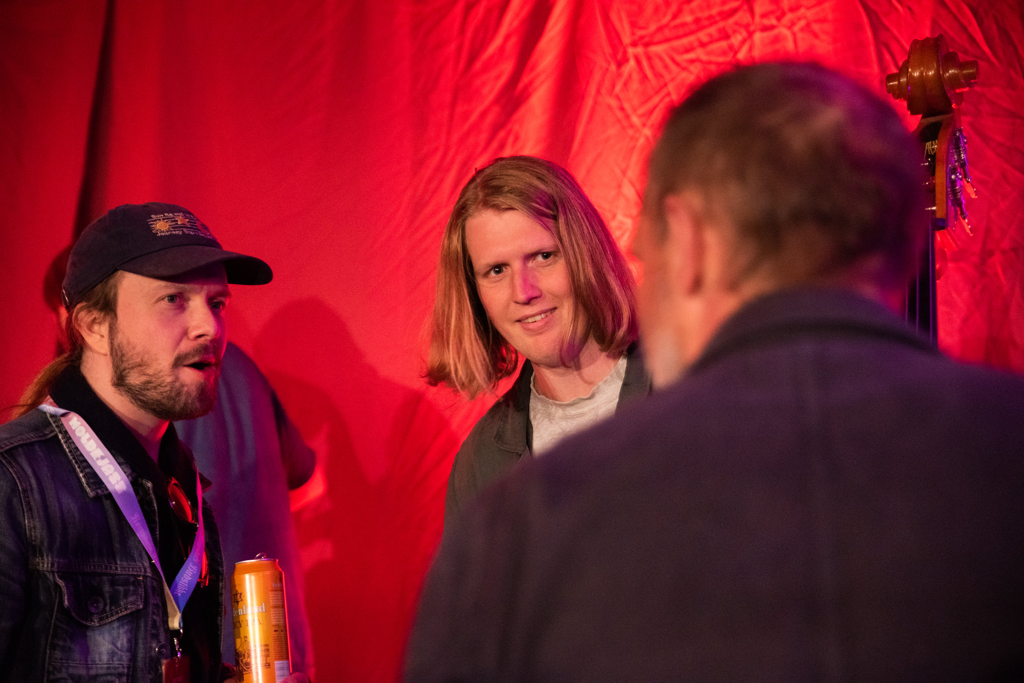 Petter Dalane, Sverre Sæbø and Paal Nilssen-Love jamming at Kroa, Moldejazz 2026 — jazz photo by Daniel Mège | All About Jazz
