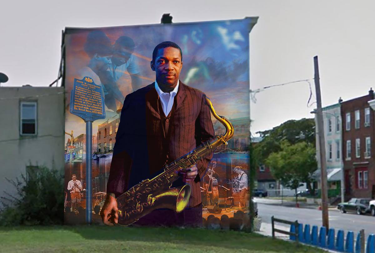 John Coltrane Mural In North Philadelphia