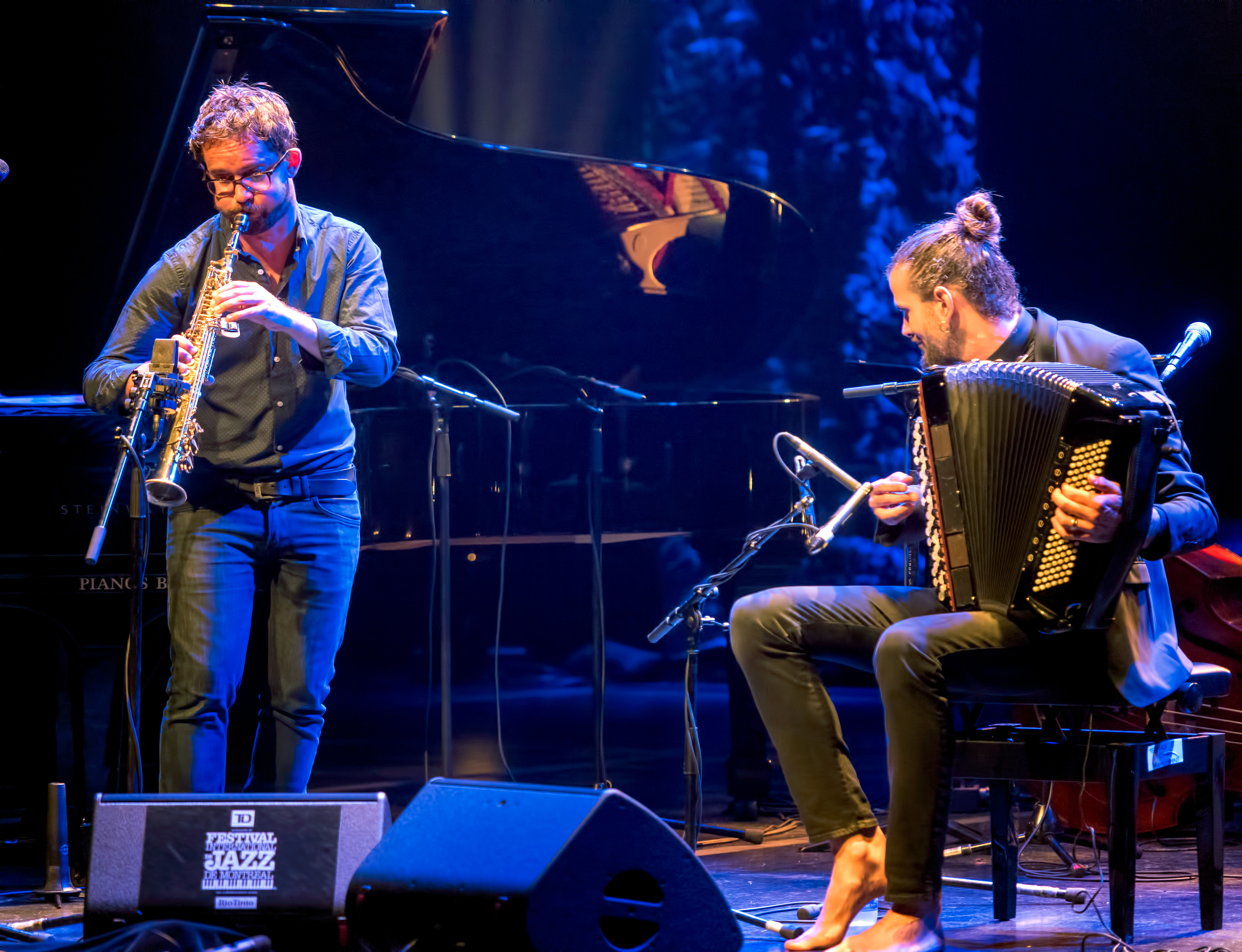 Émile Parisien and Vincent Peirani at The Montreal International Jazz Festival 2018