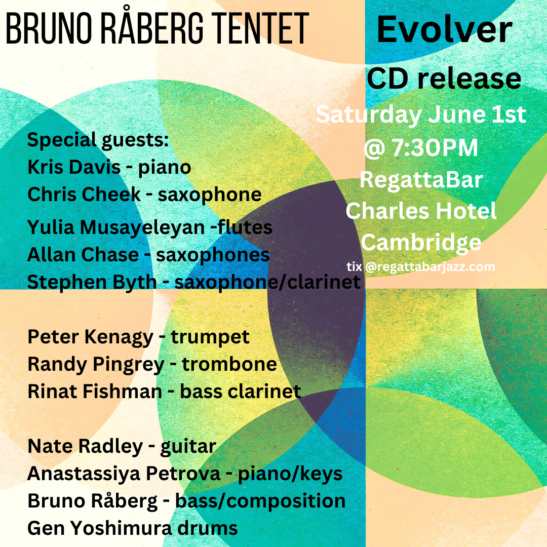 Bruno Raberg Tentet Cd Release Feat. Chris Cheek, Kris Davis