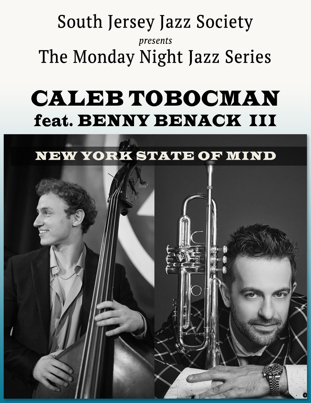 Caleb Tobocman Featuring Benny Benack III — jazz photo by Michael Dotterer | All About Jazz