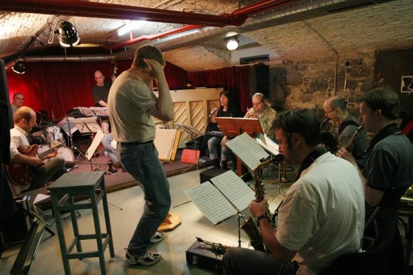 Kenny Wheeler & the Geneva Dowtown Orchestra - "The Sweet Little Suite" During Rehersals, Cave Du Sud Des Alpes, Amr, Geneva, SW