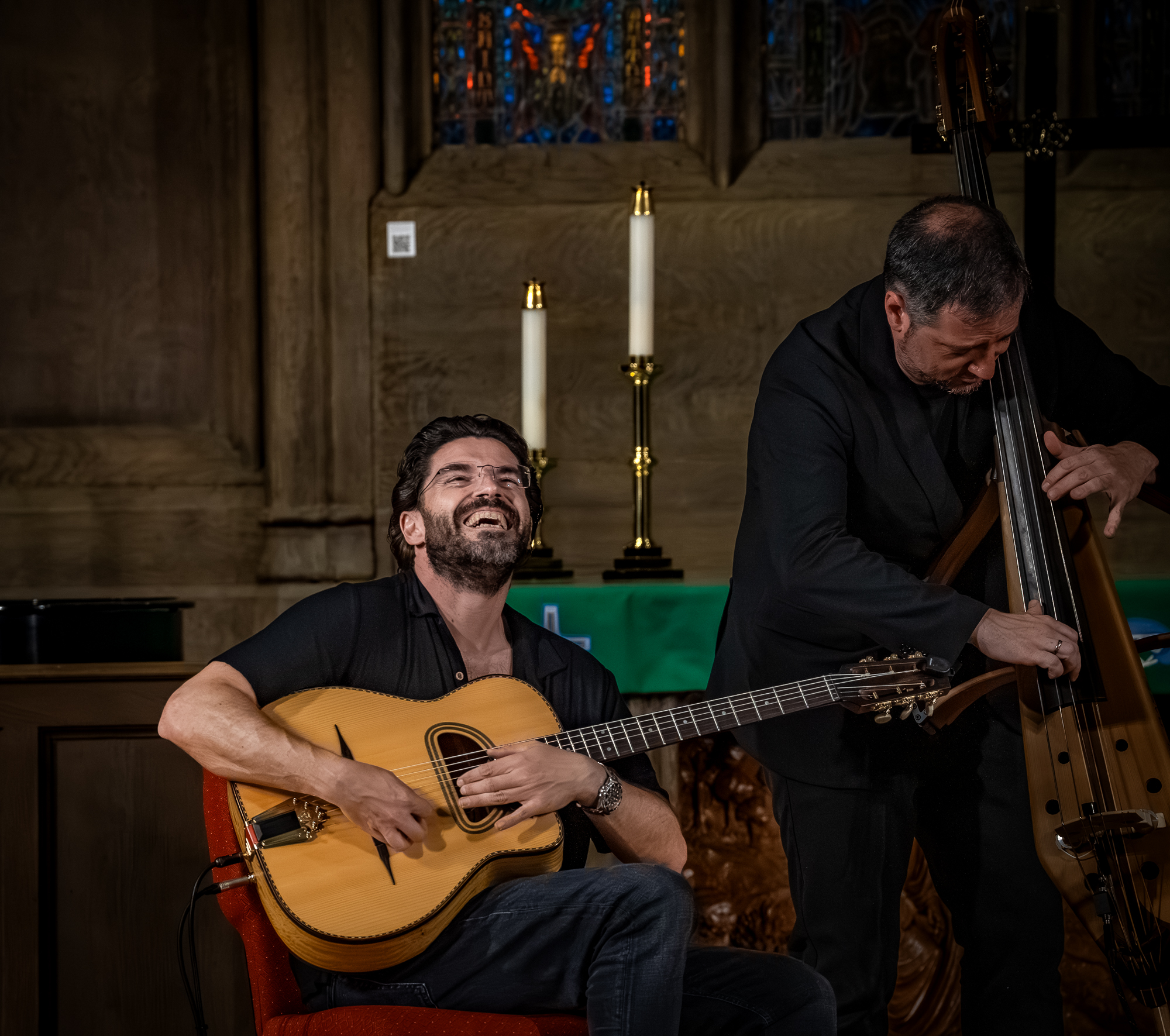 Joscho Stephen Trio at Chicago Temple — jazz photo by Sandra Kozintseva | All About Jazz