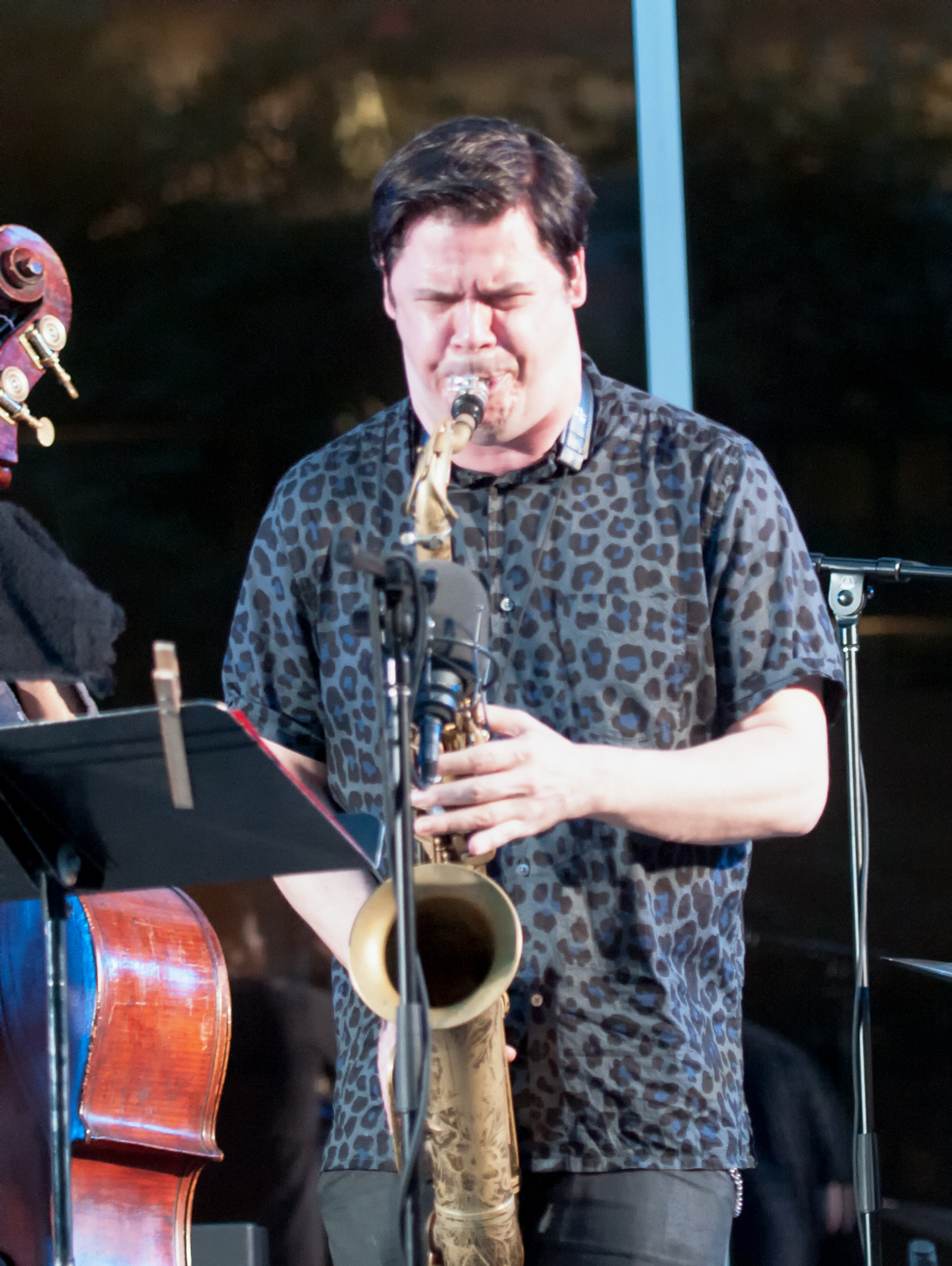 Seamus Blake with the Helen Sung Quintet at the Museum of Modern Art's Sculpture Garden