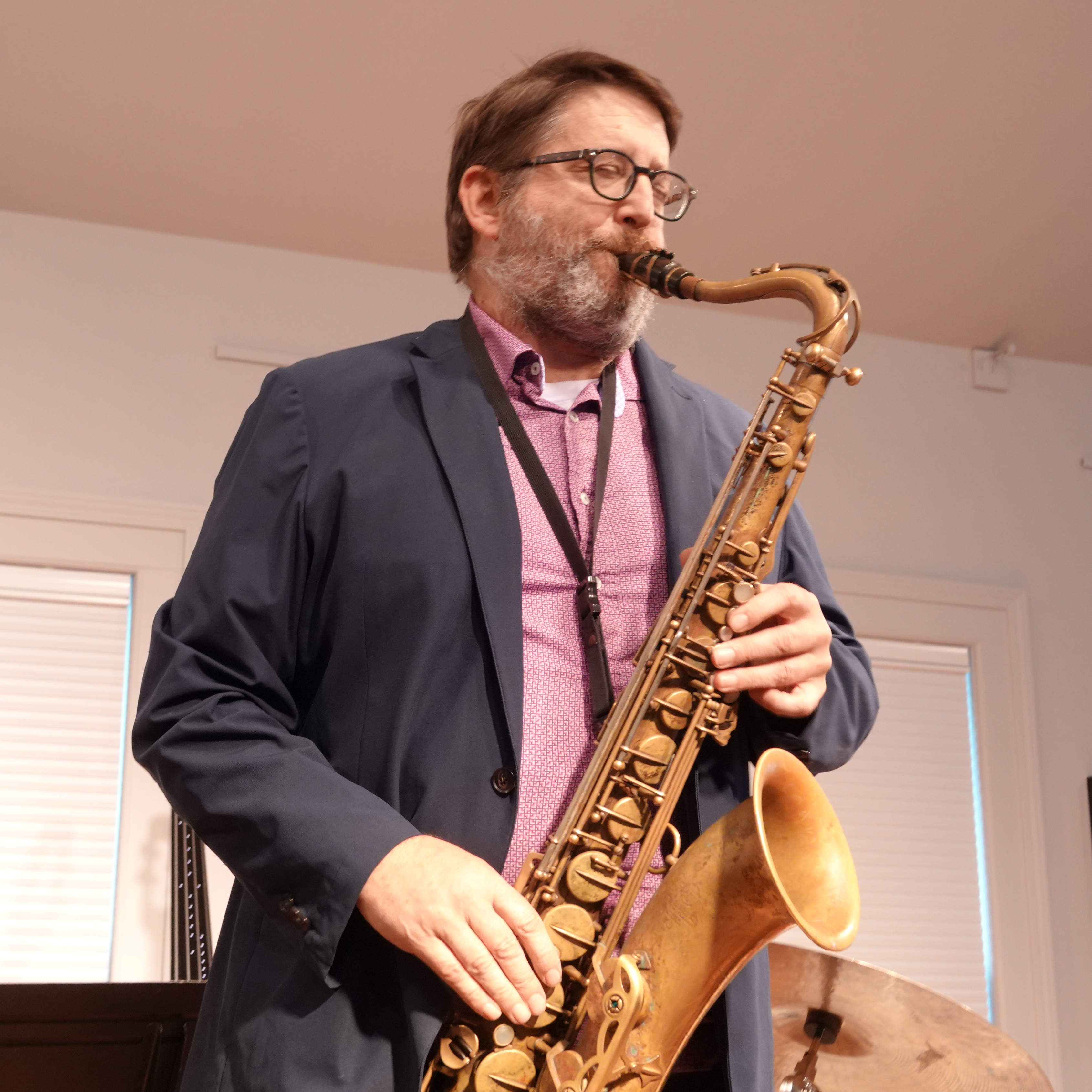 Andrew Bishop at Edgefest 2026 — jazz photo by Frank Rubolino | All About Jazz