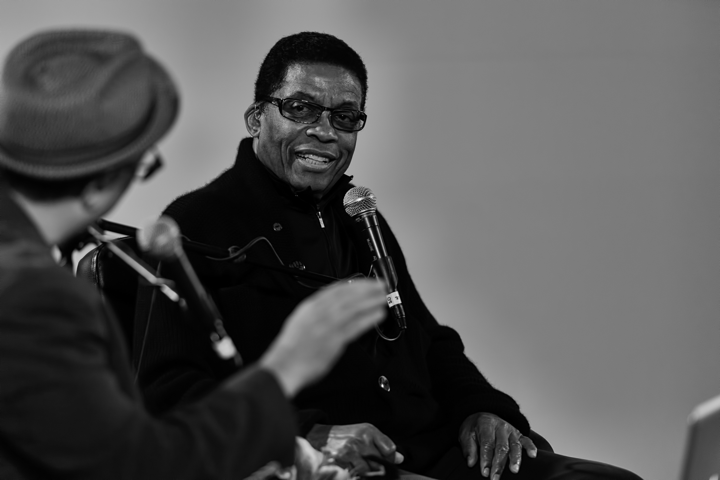 Herbie Hancock interview with host Ashley Kahn at the Monterey Jazz Festival