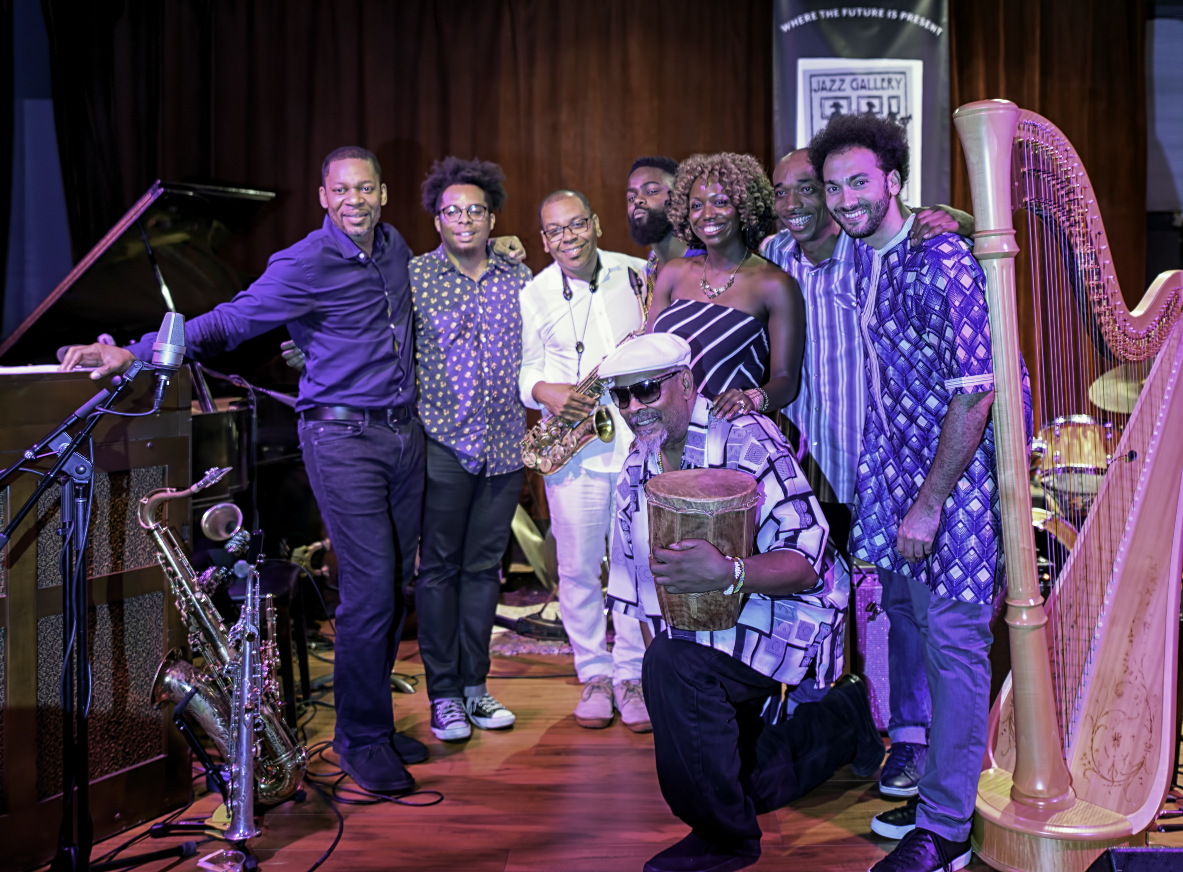 Ravi Coltrane, Rashaan Carter, Roman Filiu, Marcus Gilmore, Brandee Younger, Roman Diaz, Eric Mcpherson And David Virelles With Ravi Coltrane Presents Universal Consciousness: Melodic Meditations Of Alice Coltrane At The Jazz Gallery