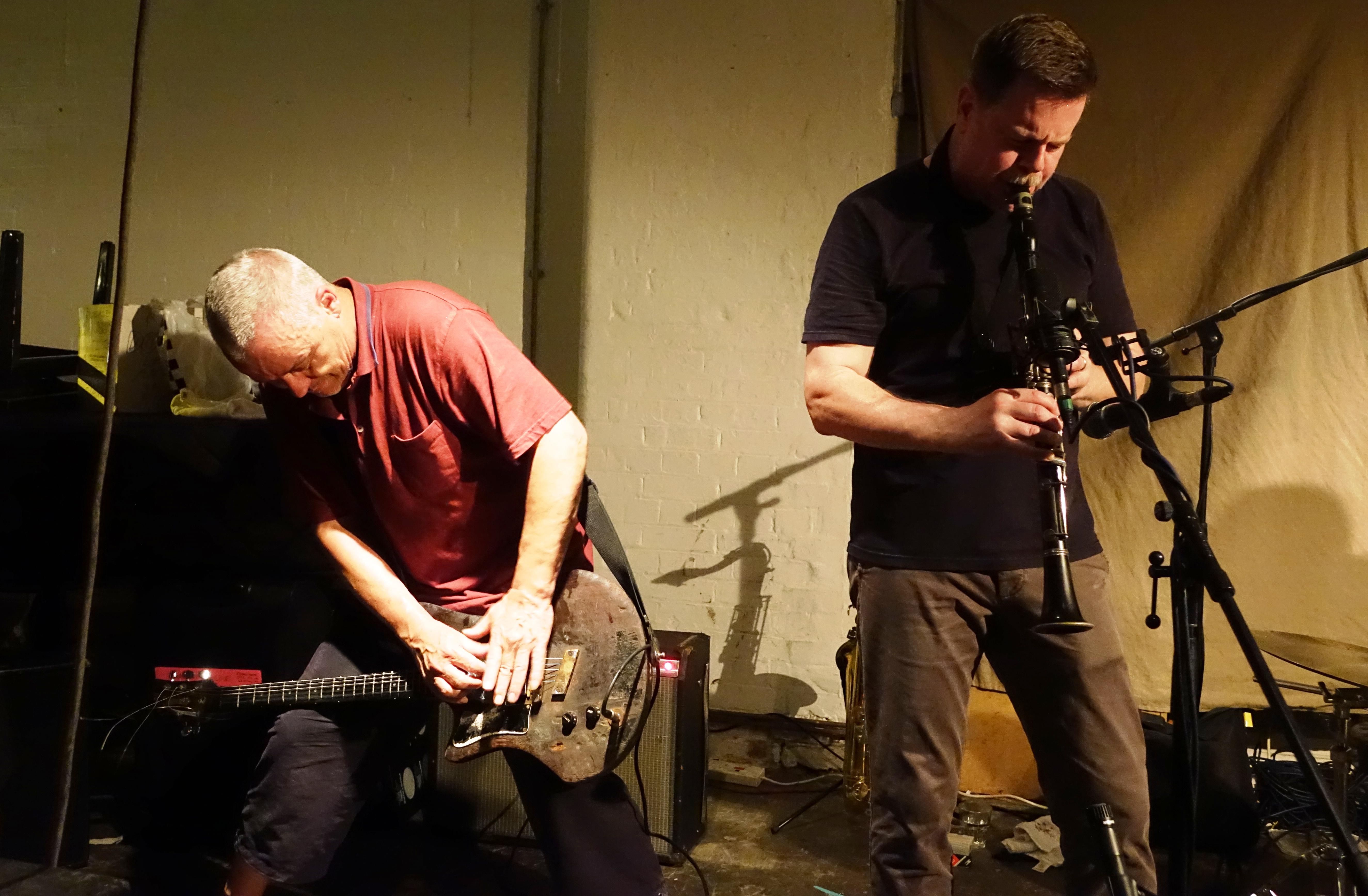 Terrie Hessels and Ken Vandermark at Cafe Oto, London in September 2018