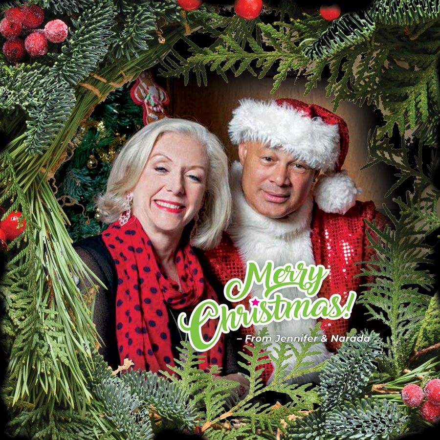 Merry Christmas from Jenn & Narada!
