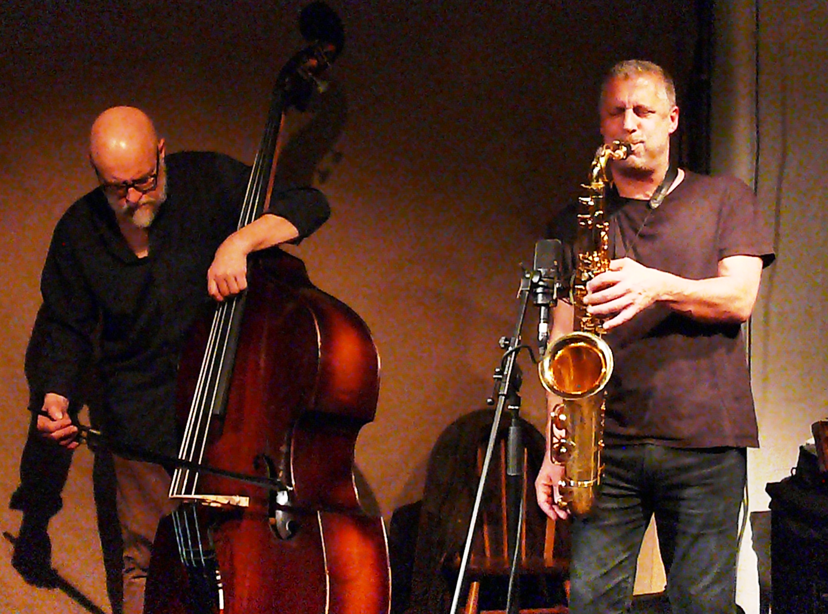 Kent Kessler and Rodrigo Amado at Cafe Oto in March 2017