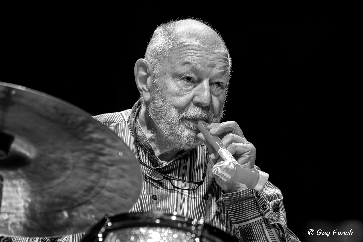 Daniel Humair 2023 — jazz photo by Guy Fonck | All About Jazz