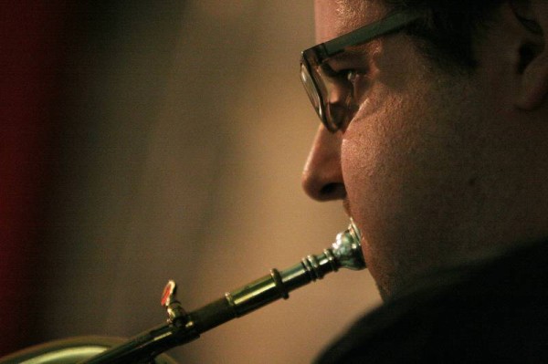 Alain Della Maestra with "Kenny Wheeler & the Geneva Dowtown Orchestra - The Sweet Little Suite" During Rehersals, Cave Du Sud D