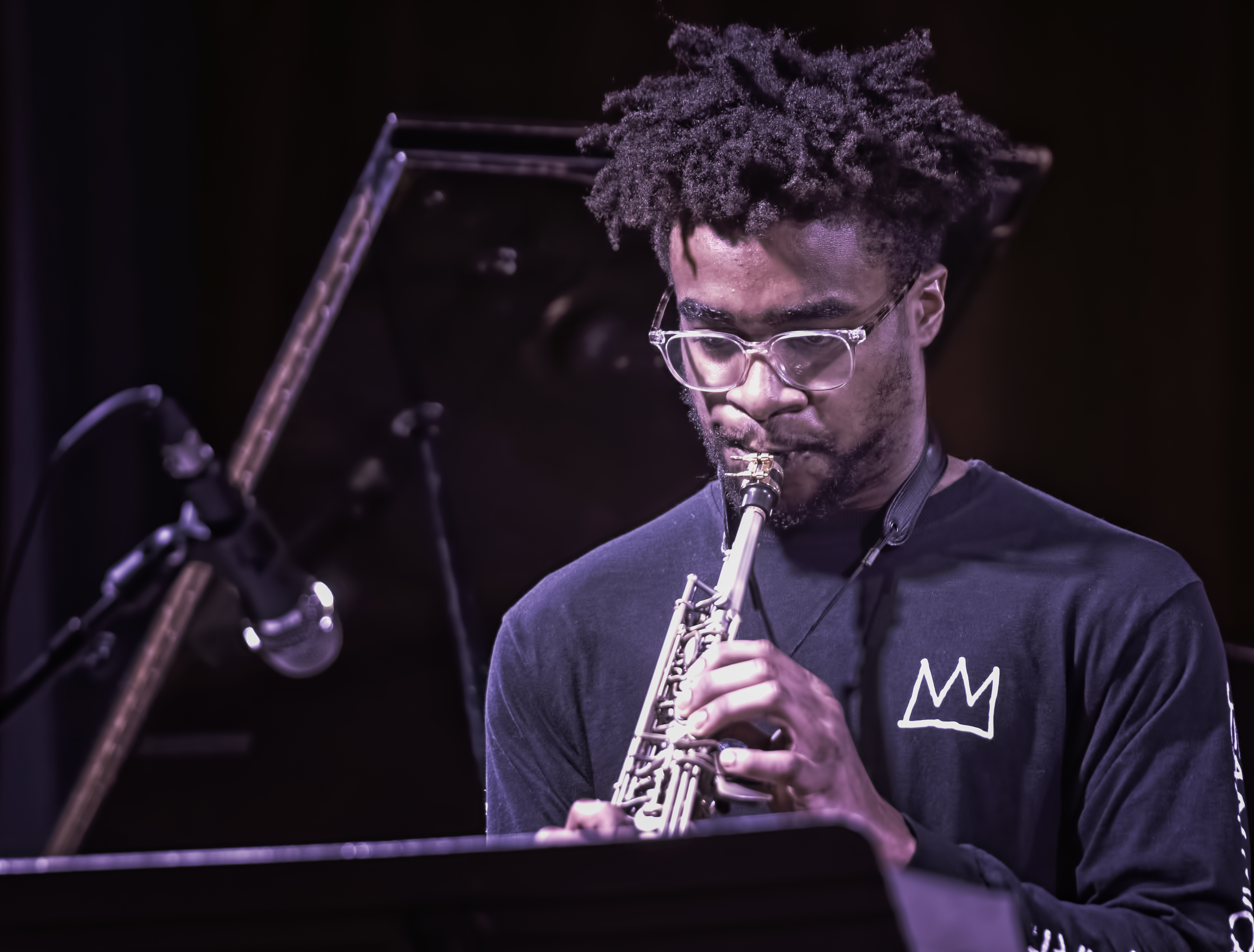 Morgan Guerin with the Tyshawn Sorey Sextet at the NYC Jazz Gallery