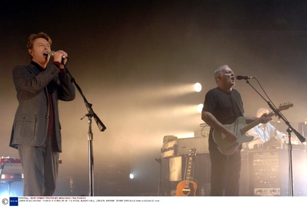 Bowie and David Gilmour