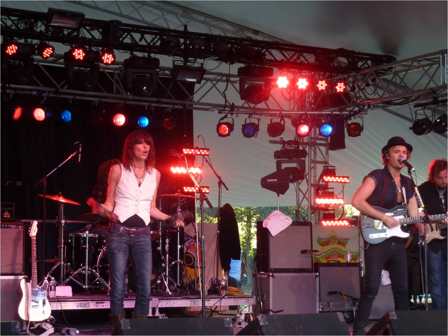 JP, Chrissie and the Fairground Boys on the Bingo Stage on 10-31-10 -- Pic 10