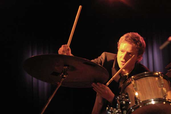 Oliver Steidle with "Frank Moebus - Der Rote Bereich" at Amr, Sud Des Alpes, Geneva, Switzerland,2005