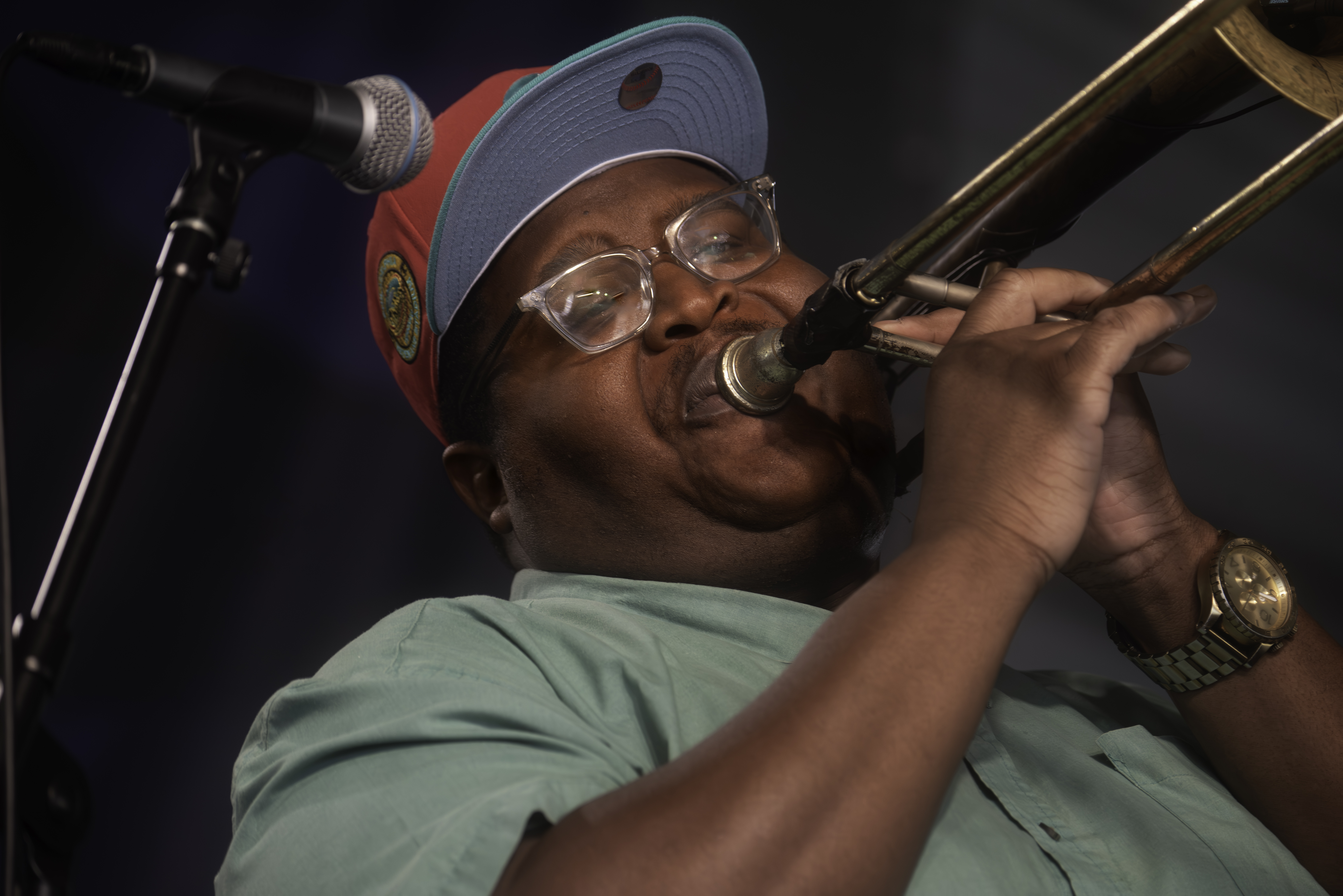 Paul Robertson with the Soul Rebels at The Newport Jazz Festival 2023