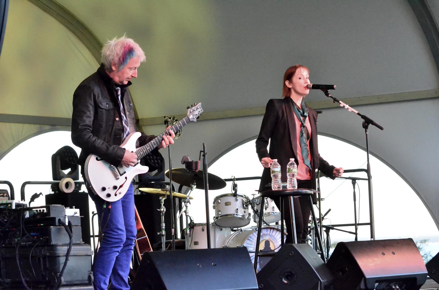 Duncan Sheik and Suzanne Vega Sunset Concert at Sands Point Preserve Conservancy on 9-25-2016. 