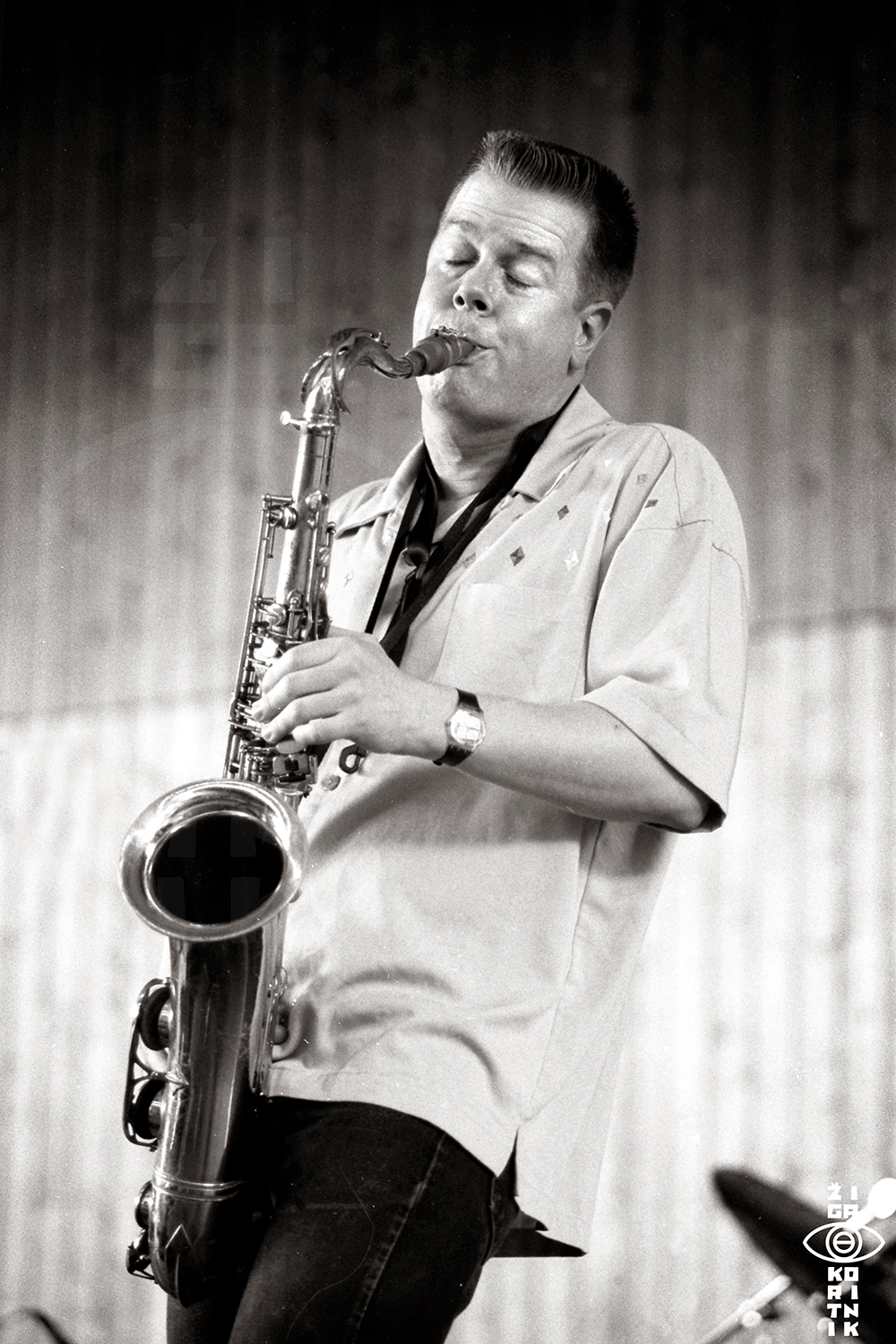 Ken Vandermark at Moers Jazz festival 1996