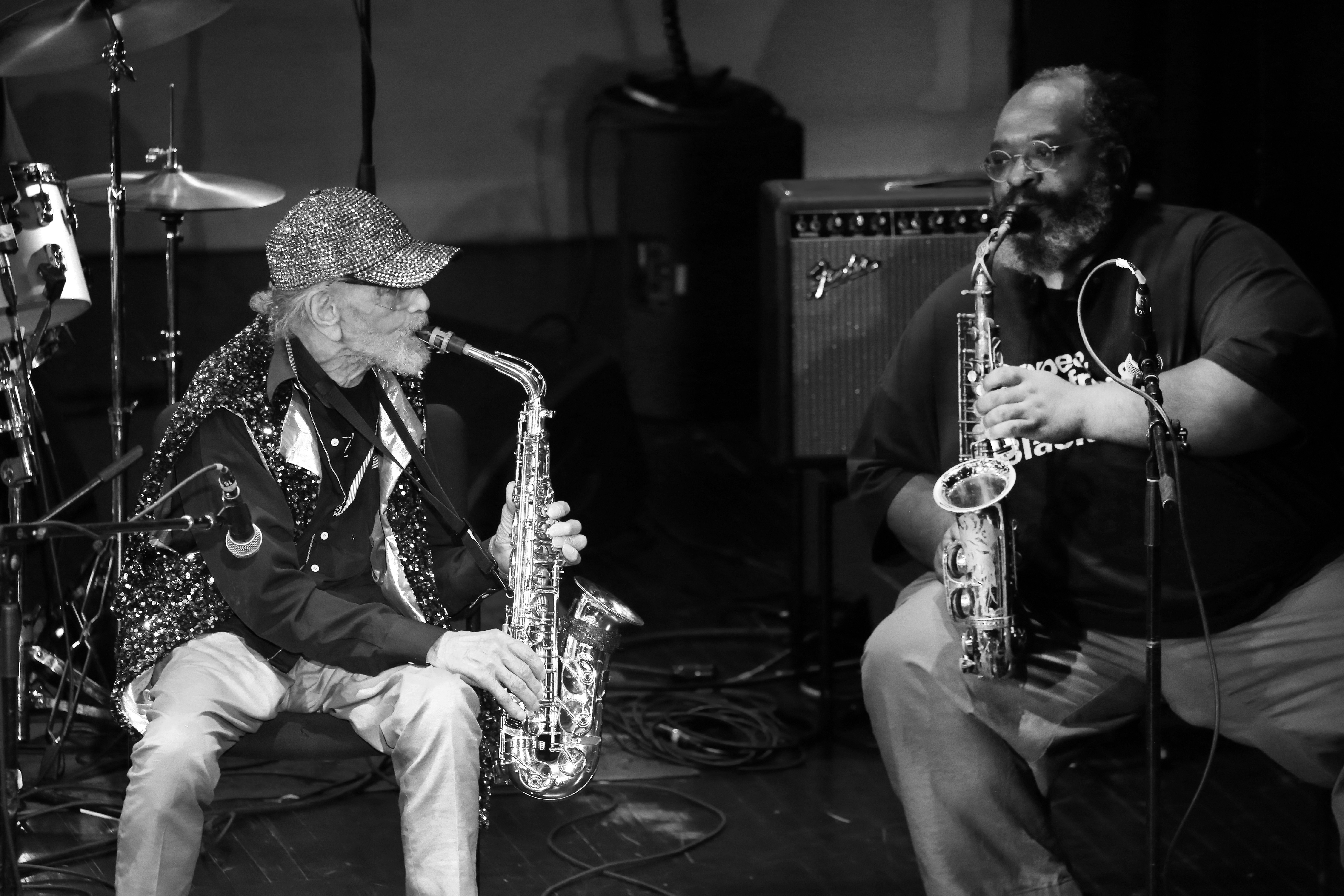 Marshall Allen - Darius Jones — jazz photo by Luciano Rossetti | All About Jazz