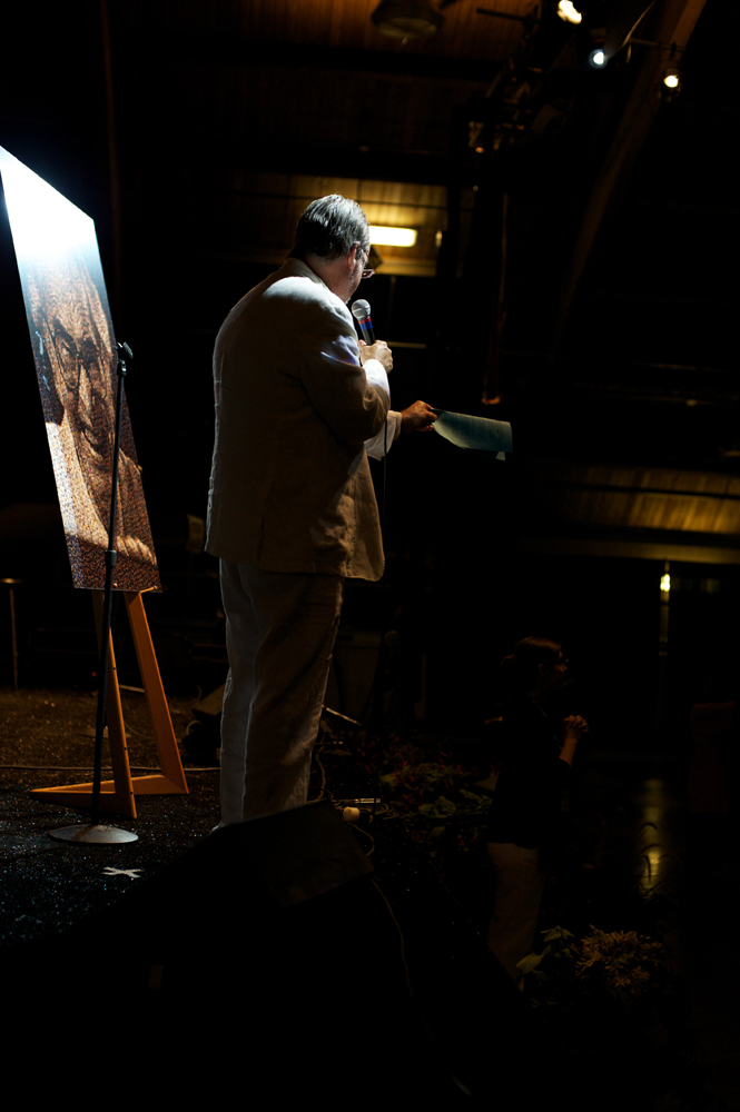 WNPR's Colin McEnroe Auctions a Brubeck Photograph at the Litchfield Jazz Festival