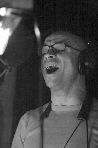 Ernie Odoom During the Recording of the CD of the Group "Lebocal" at Studio de la Buissonne, Avignon, France, March 2006