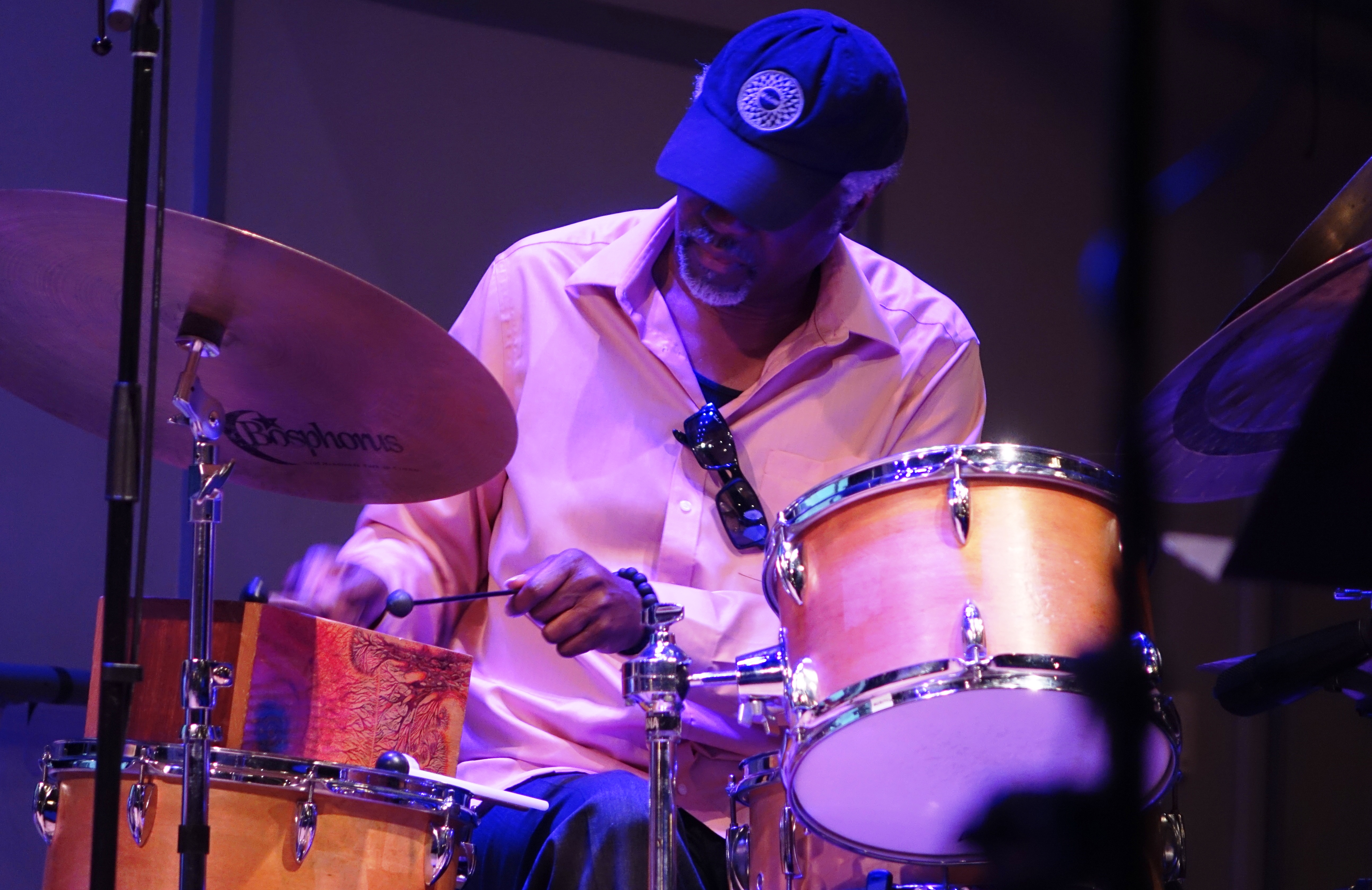 Michael TA Thompson at the Vision Festival at Roulette, Brooklyn in May 2018