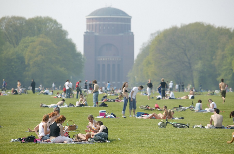 Hamburg's central park