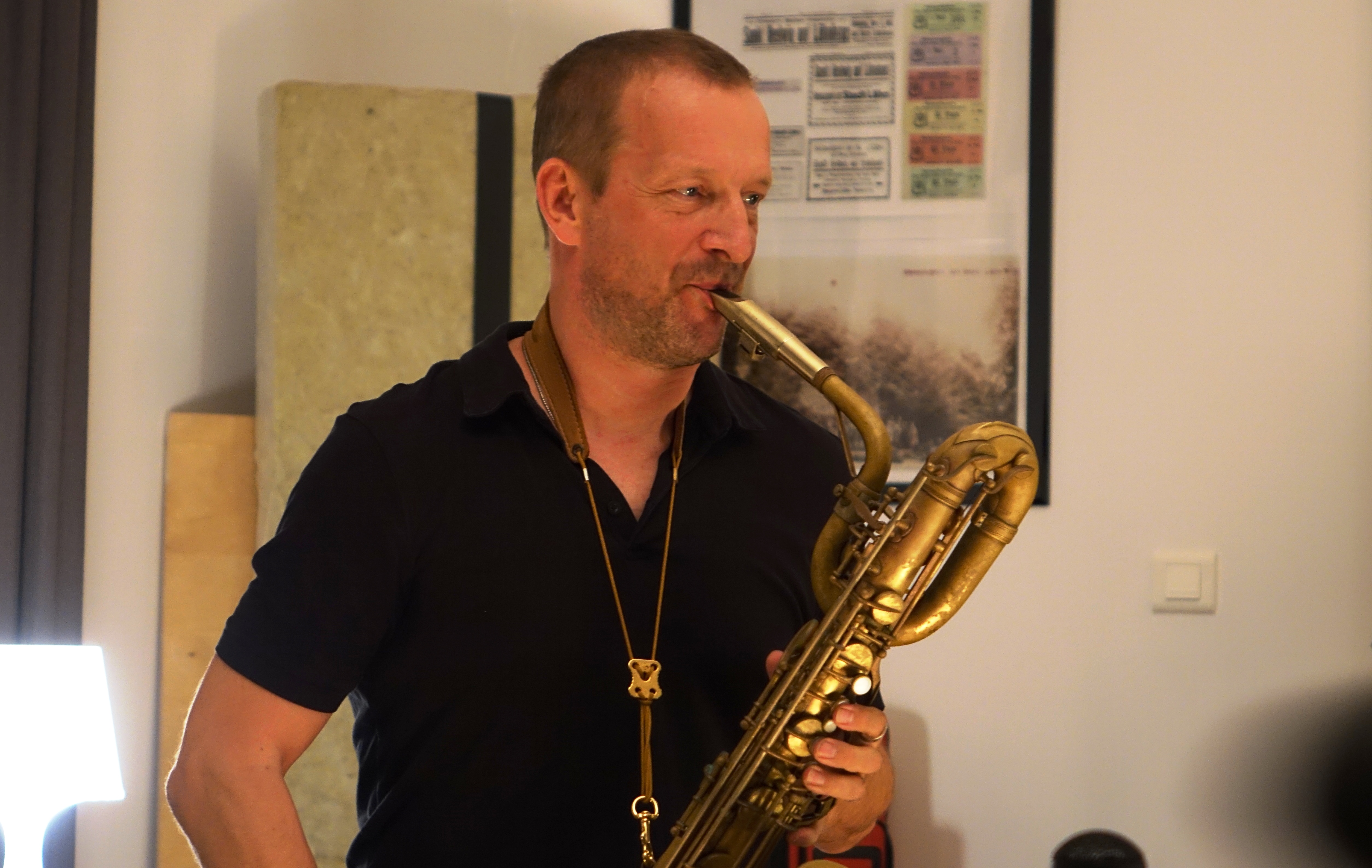 Mats Gustafsson in Wlen, Poland in September 2018