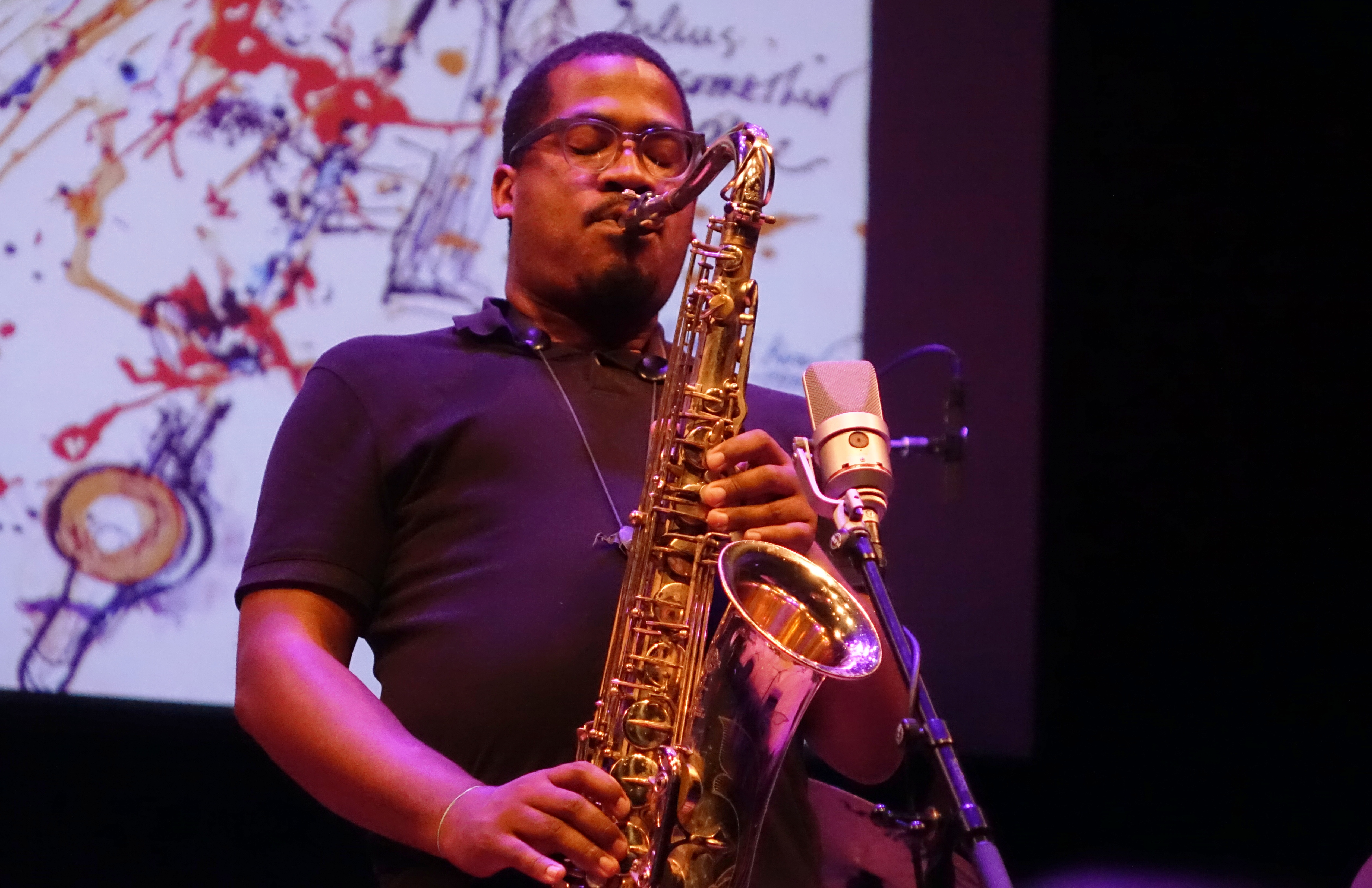 James Brandon Lewis at Roulette, Brooklyn in May 2018