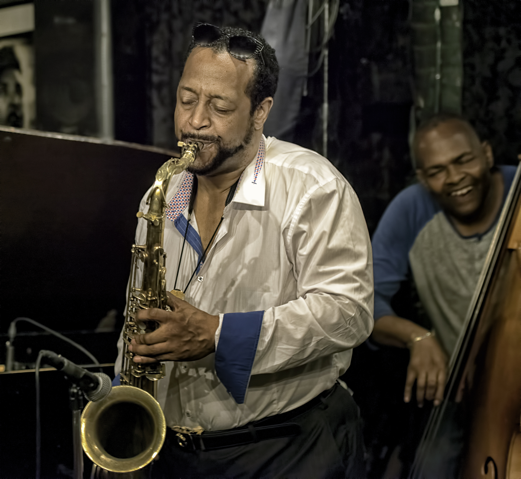 Eric Wyatt and Tyler Mitchell with Eric Wyatt Quartet at Smalls Jazz Club