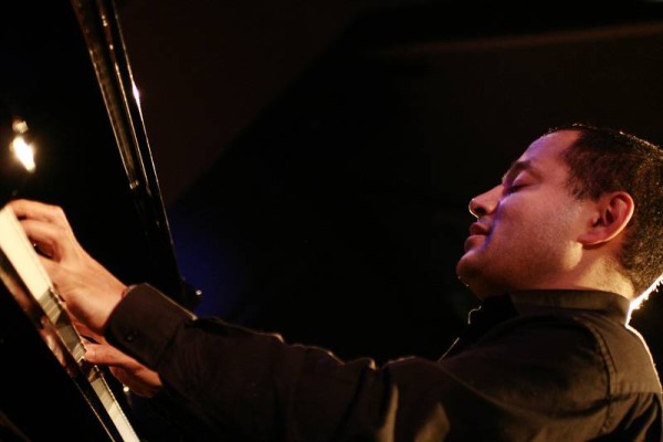 Moncef Genoud with the "Moncef Genoud Trio" at the Sud Des Alpes, Amr, Geneva, Switzerland,2005