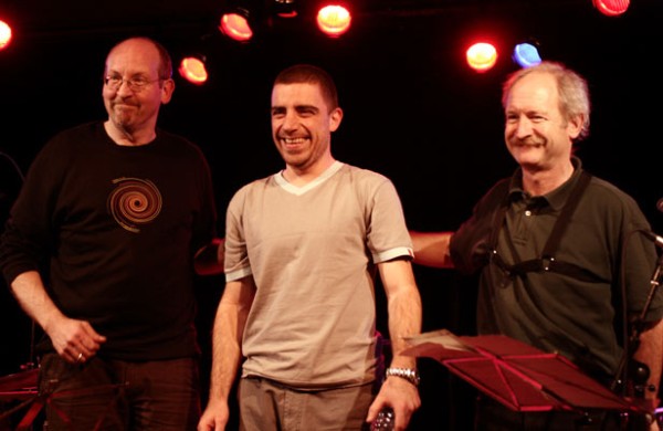 Christian Graf, Bertrand Blessing and Francois Chevrolet with "Double Jeu Trio" at Amr, Sud Des Alpes, Geneva, Switzerland, 2005